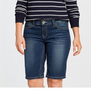 Hydrolic HYDRAULIC capri cropped denim jeans embellished pockets SZ 16